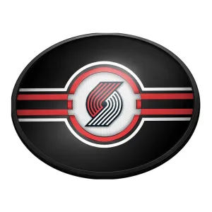 Portland Trail Blazers: Oval Slimline Lighted Wall Sign