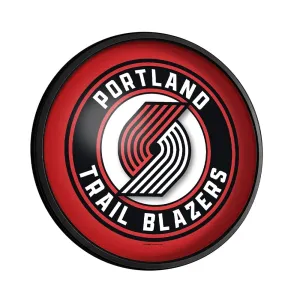 Portland Trail Blazers: Round Slimline Lighted Wall Sign