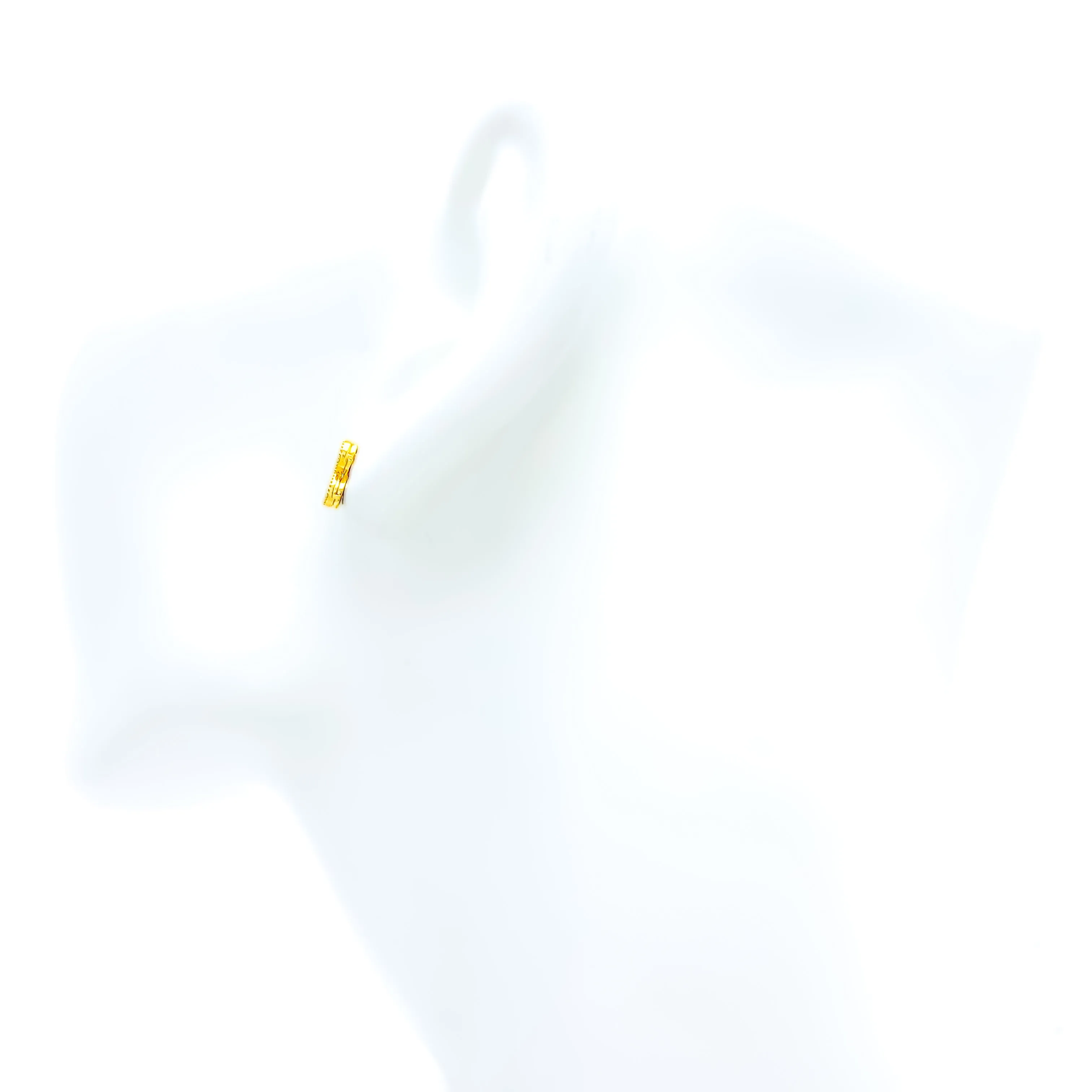 Priceless Infinity Loop 21k Gold Earrings