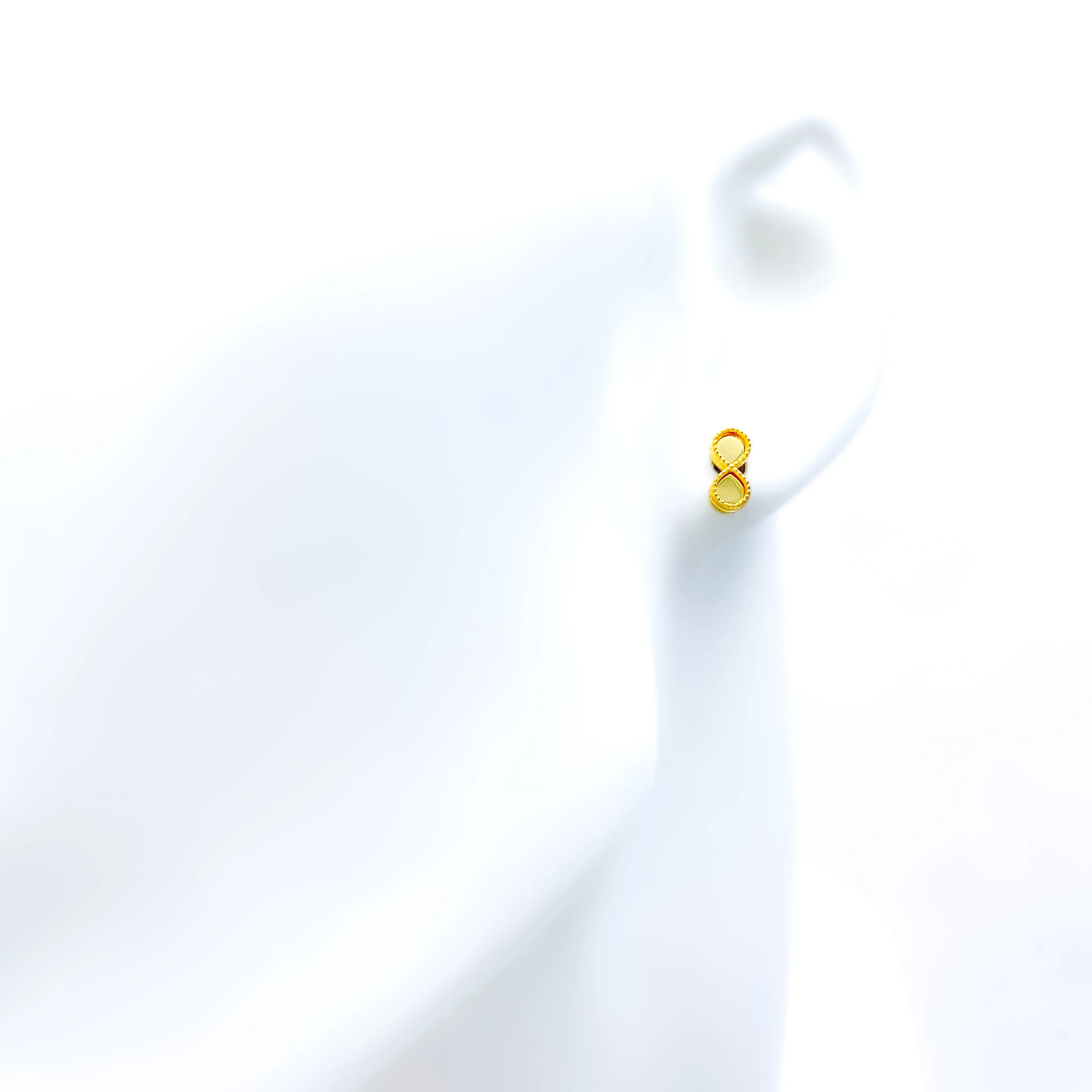 Priceless Infinity Loop 21k Gold Earrings