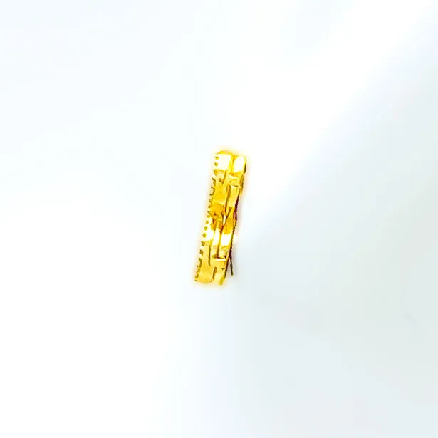 Priceless Infinity Loop 21k Gold Earrings