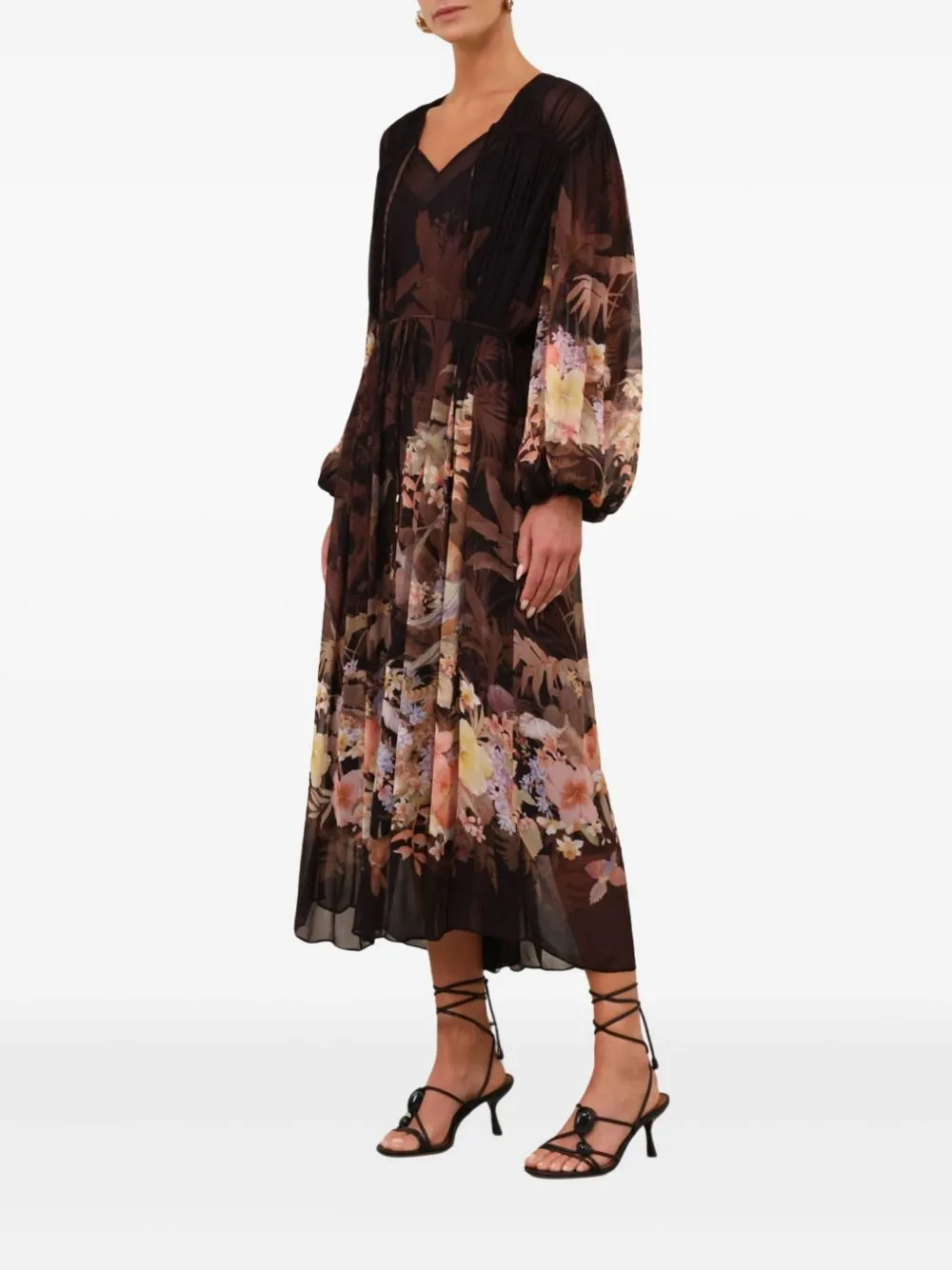 Printed long dress