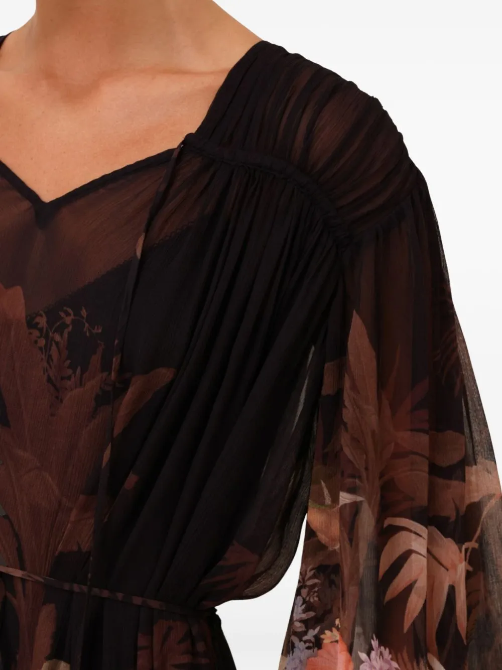 Printed long dress