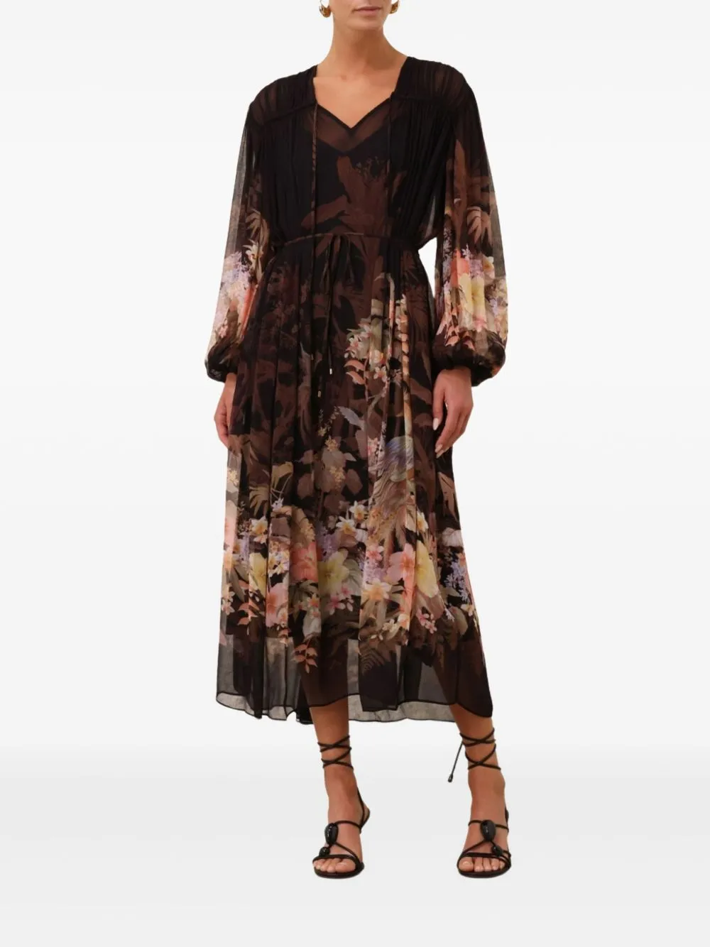 Printed long dress