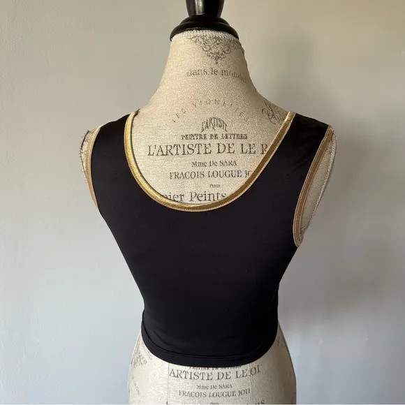Puma Cropped Top Sports Bra Shimmer Large