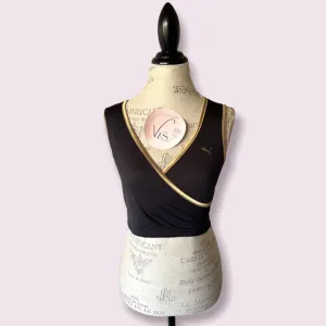 Puma Cropped Top Sports Bra Shimmer Large