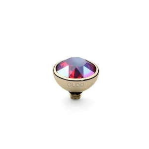 Qudo Bottone 10mm Gold Topper - Light Siam Shimmer