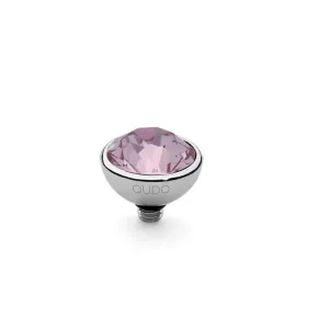 Qudo Bottone 10mm Silver Topper - Light Amethyst