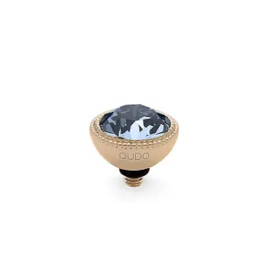 Qudo Fabero 11mm Gold Topper - Light Sapphire