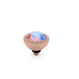 Qudo Fabero 11mm Rose Gold Topper - Light Rose Shimmer