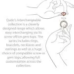 Qudo Fabero 11mm Rose Gold Topper - Light Rose Shimmer