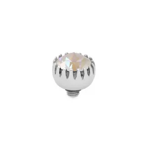 Qudo London 8mm Silver Topper - Light Grey Delite