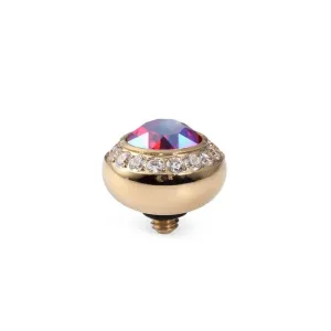 Qudo Tondo Deluxe 10mm Gold Topper - Light Siam Shimmer