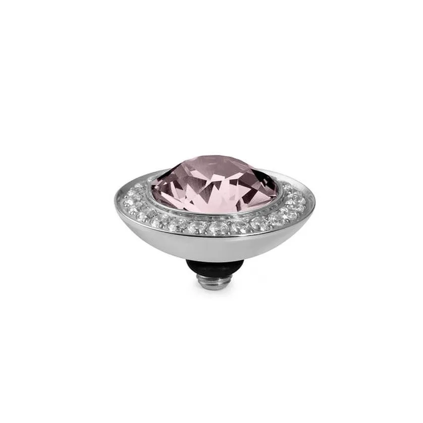 Qudo Tondo Deluxe 13mm Silver Topper - Light Amethyst