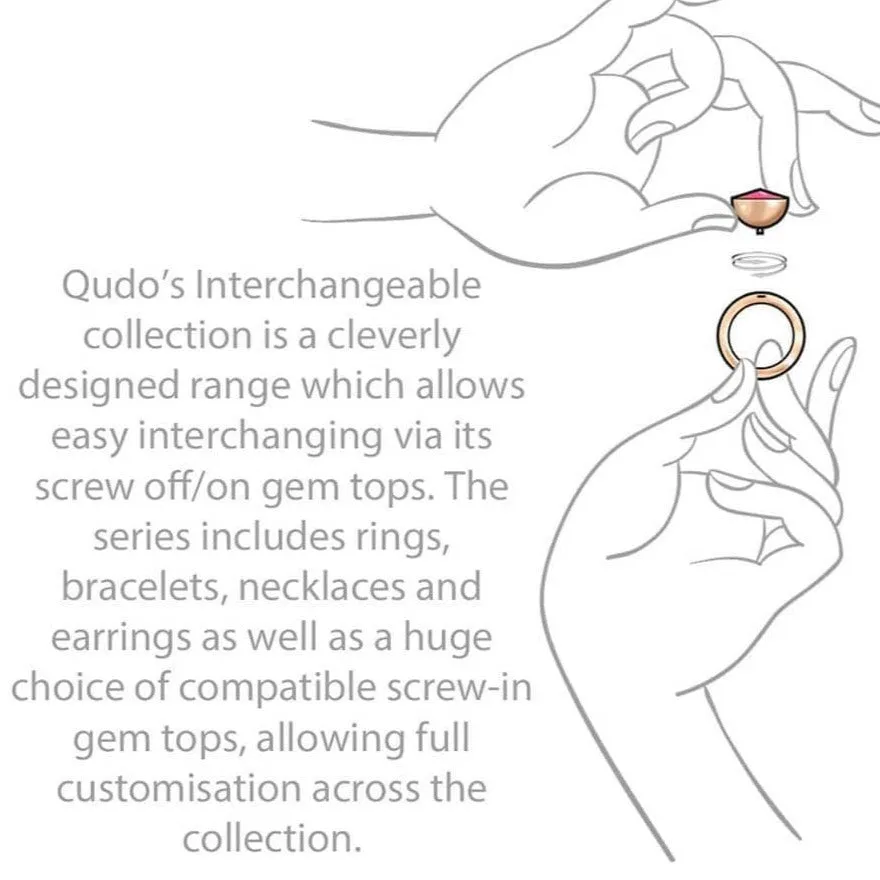 Qudo Tondo Deluxe 13mm Silver Topper - Light Silk