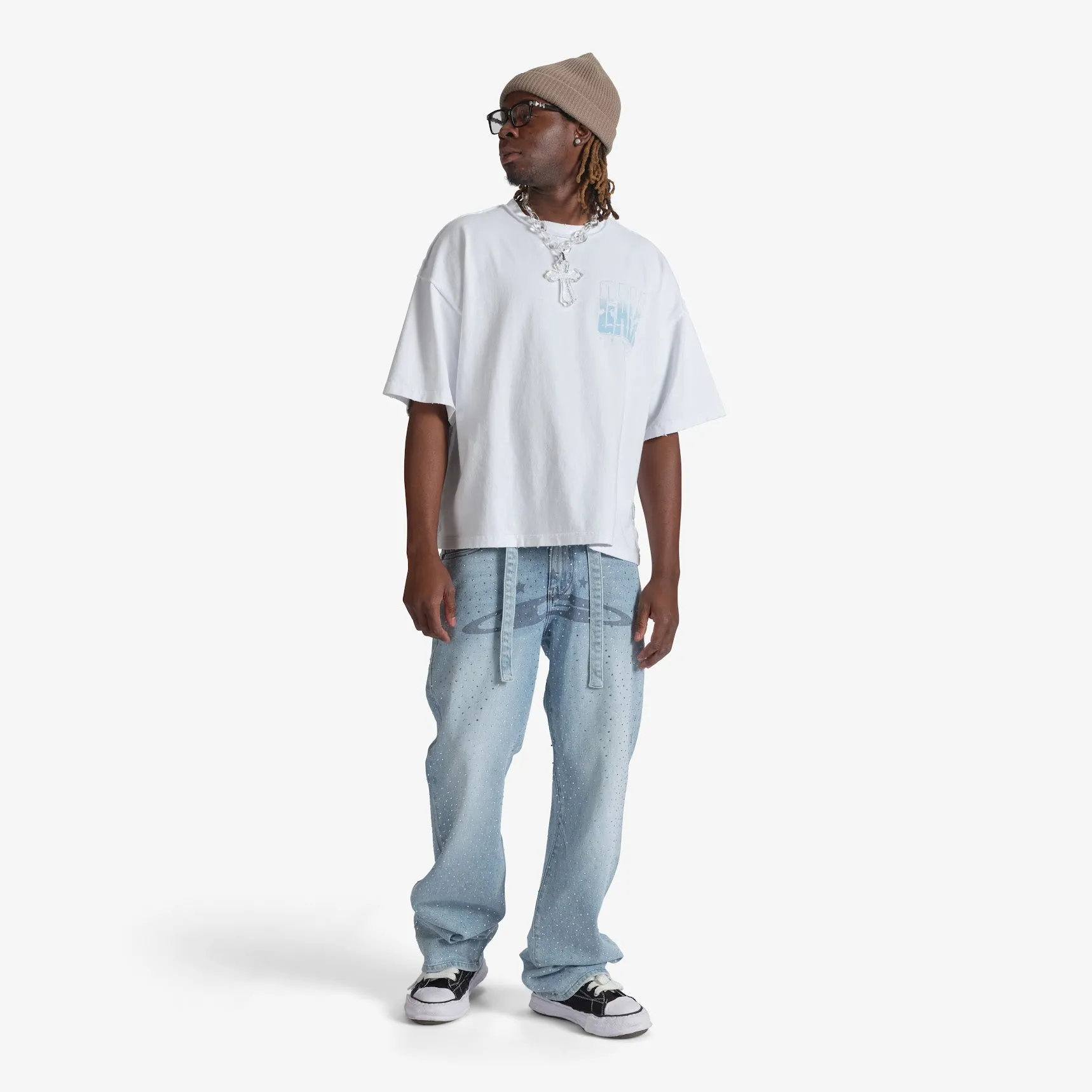 "Crystal" Denim "blue stone wash"