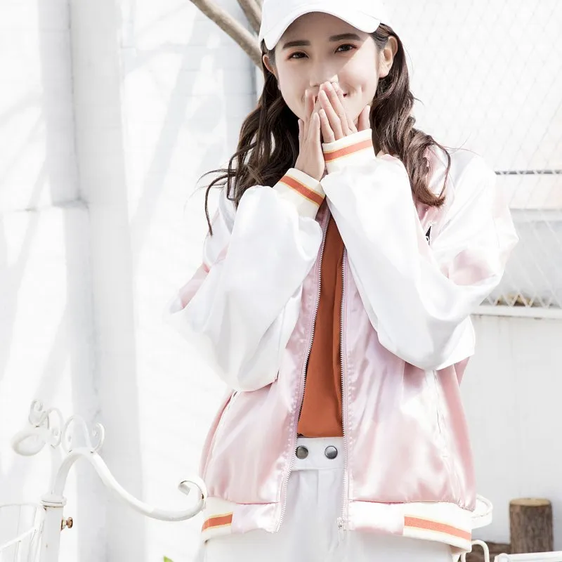 "EMBROIDERED FLOWERS CRANE" JACKET SHORT COAT K100305