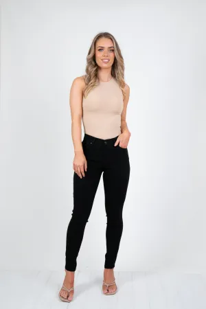 REECE STRETCH SKINNY PANT - BLACK