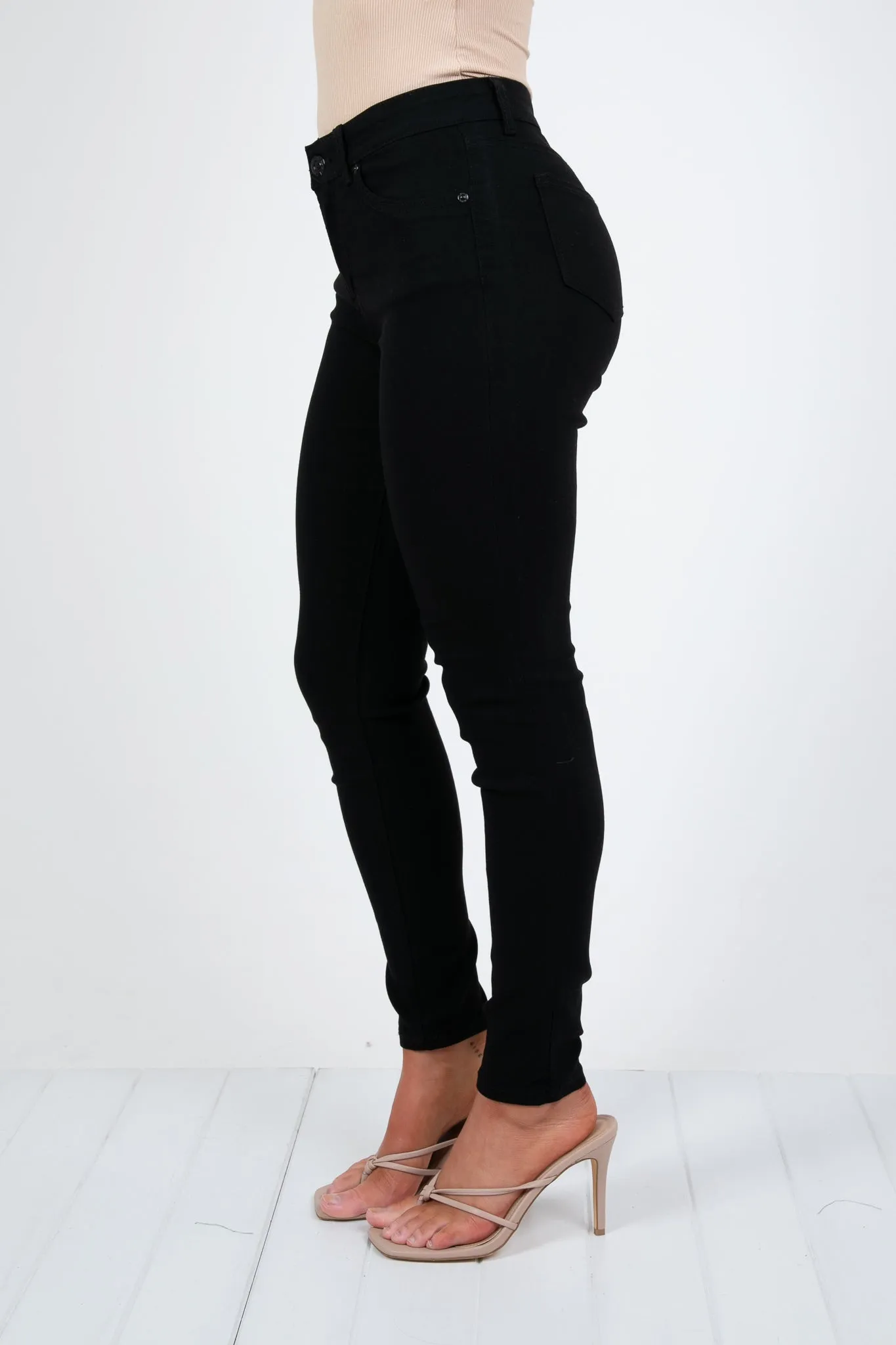 REECE STRETCH SKINNY PANT - BLACK
