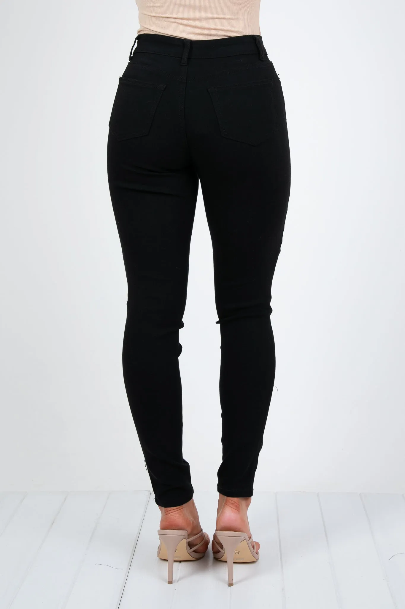 REECE STRETCH SKINNY PANT - BLACK