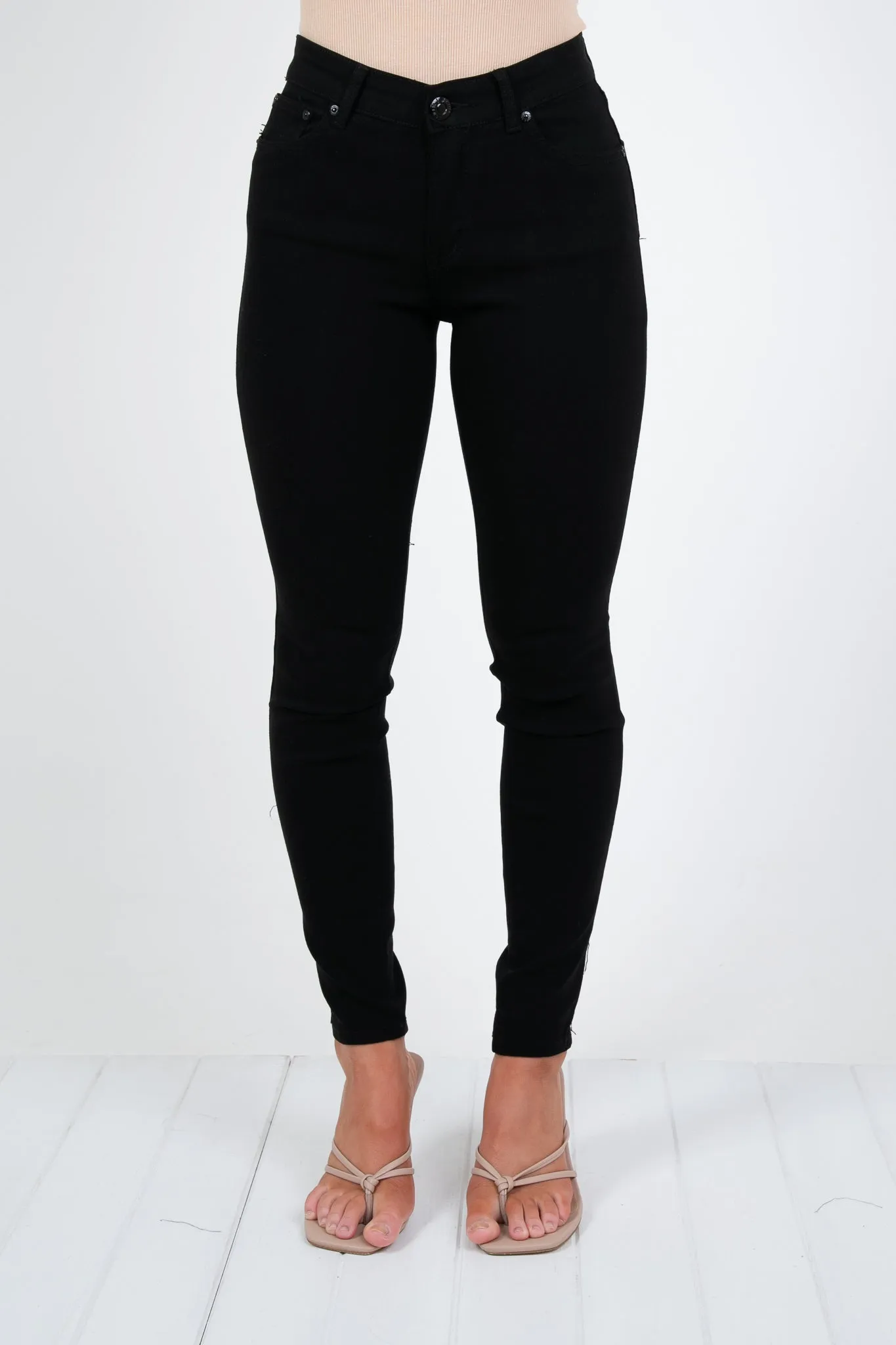 REECE STRETCH SKINNY PANT - BLACK