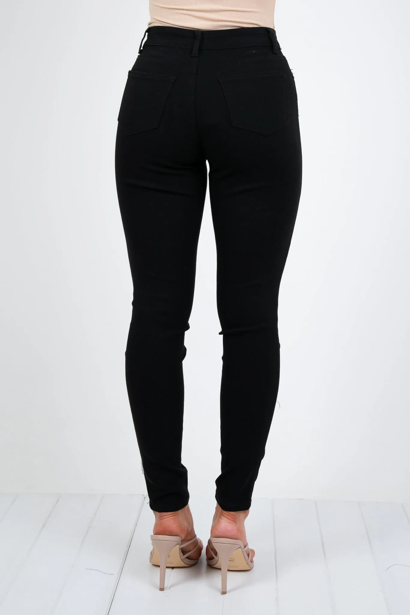 REECE STRETCH SKINNY PANT - BLACK