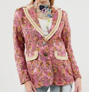 Renaissance Pink Silk Blazer