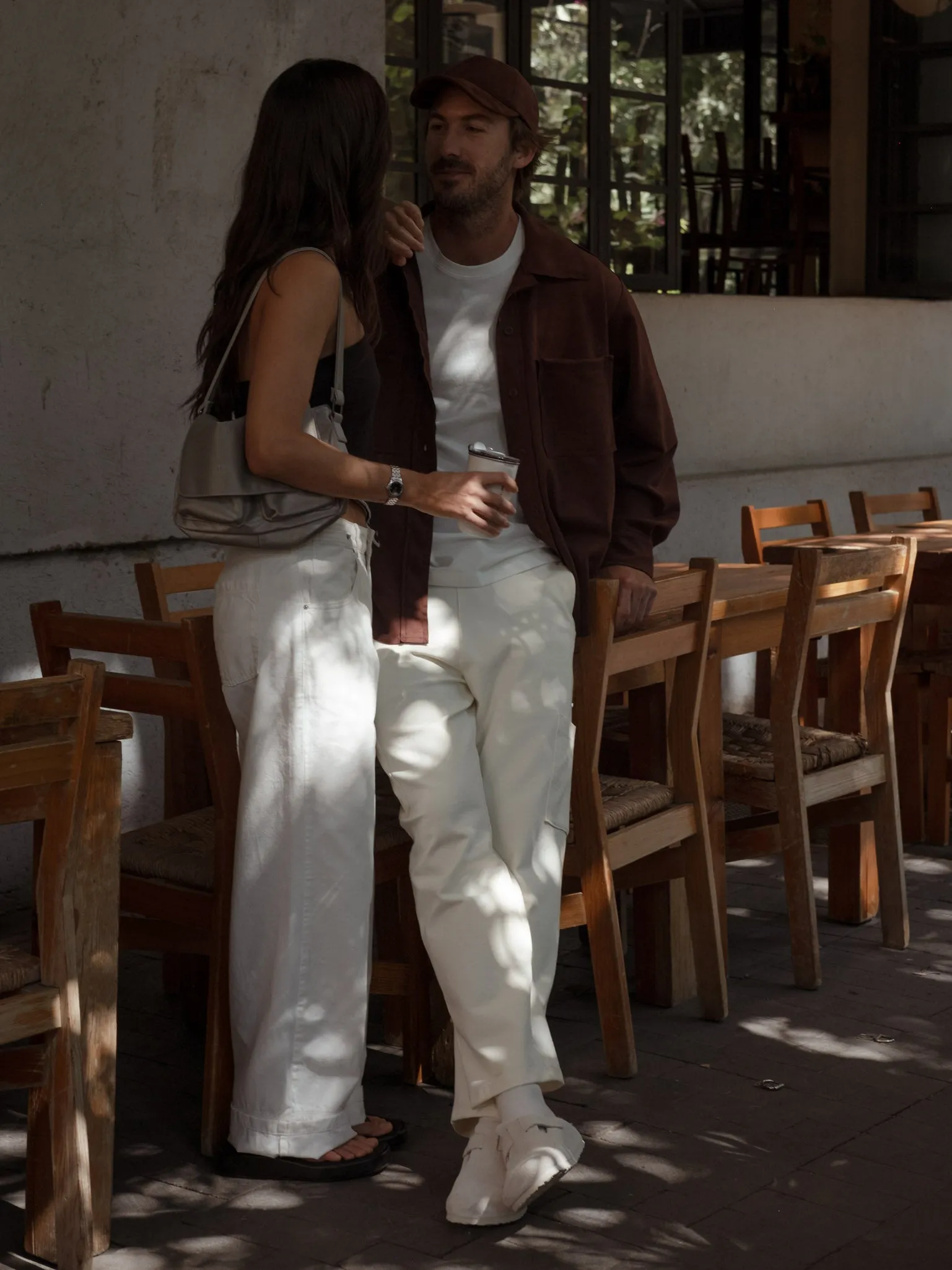 RENEW WIDE LEG JEAN - SOFT WHITE