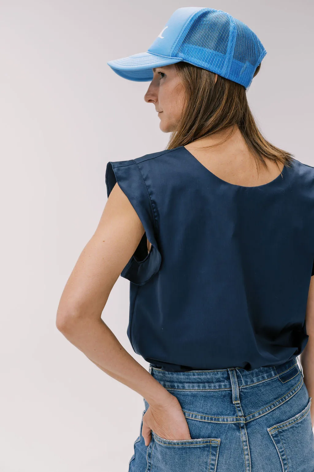 Reversible Flutter Sleeve in White
