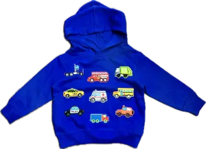 RHT Kids- Construction Trucks Hoodie (blue)