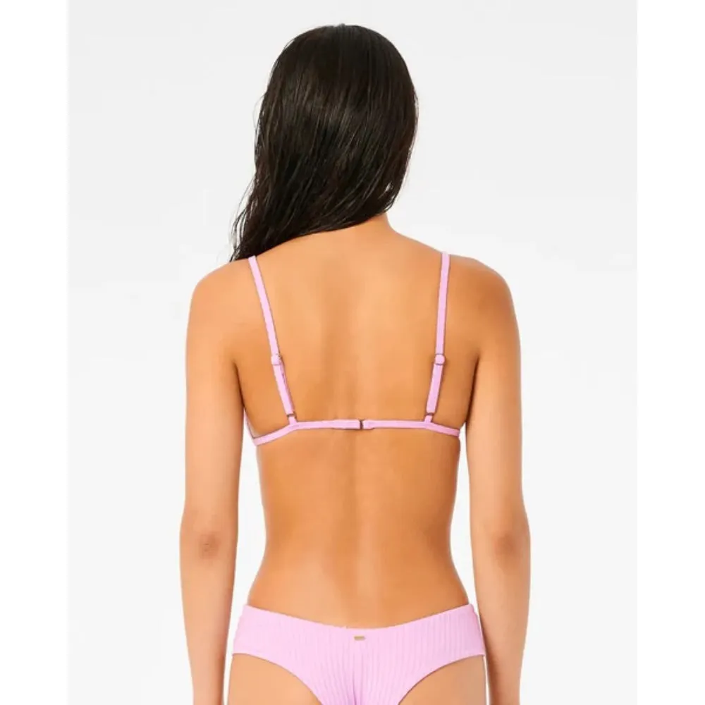 RIP CURL PREMIUM SURF BANDED FIXED TRI TOP LIGHT PINK