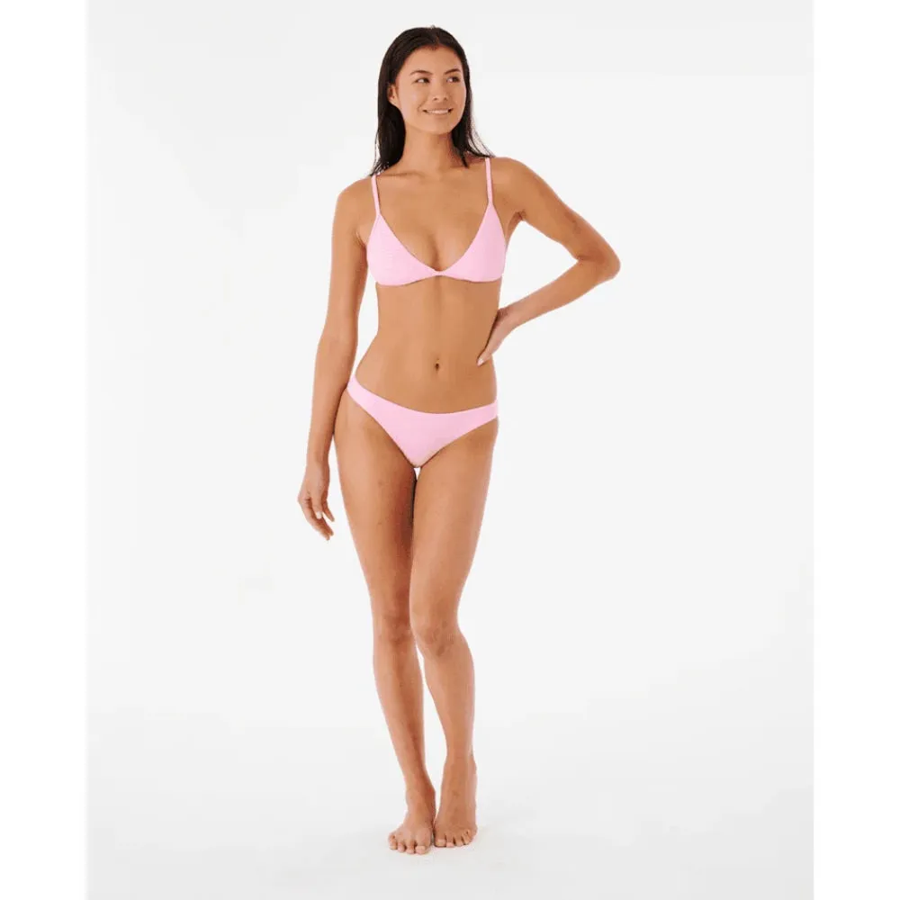 RIP CURL PREMIUM SURF BANDED FIXED TRI TOP LIGHT PINK