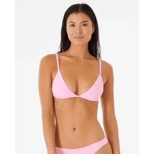 RIP CURL PREMIUM SURF BANDED FIXED TRI TOP LIGHT PINK