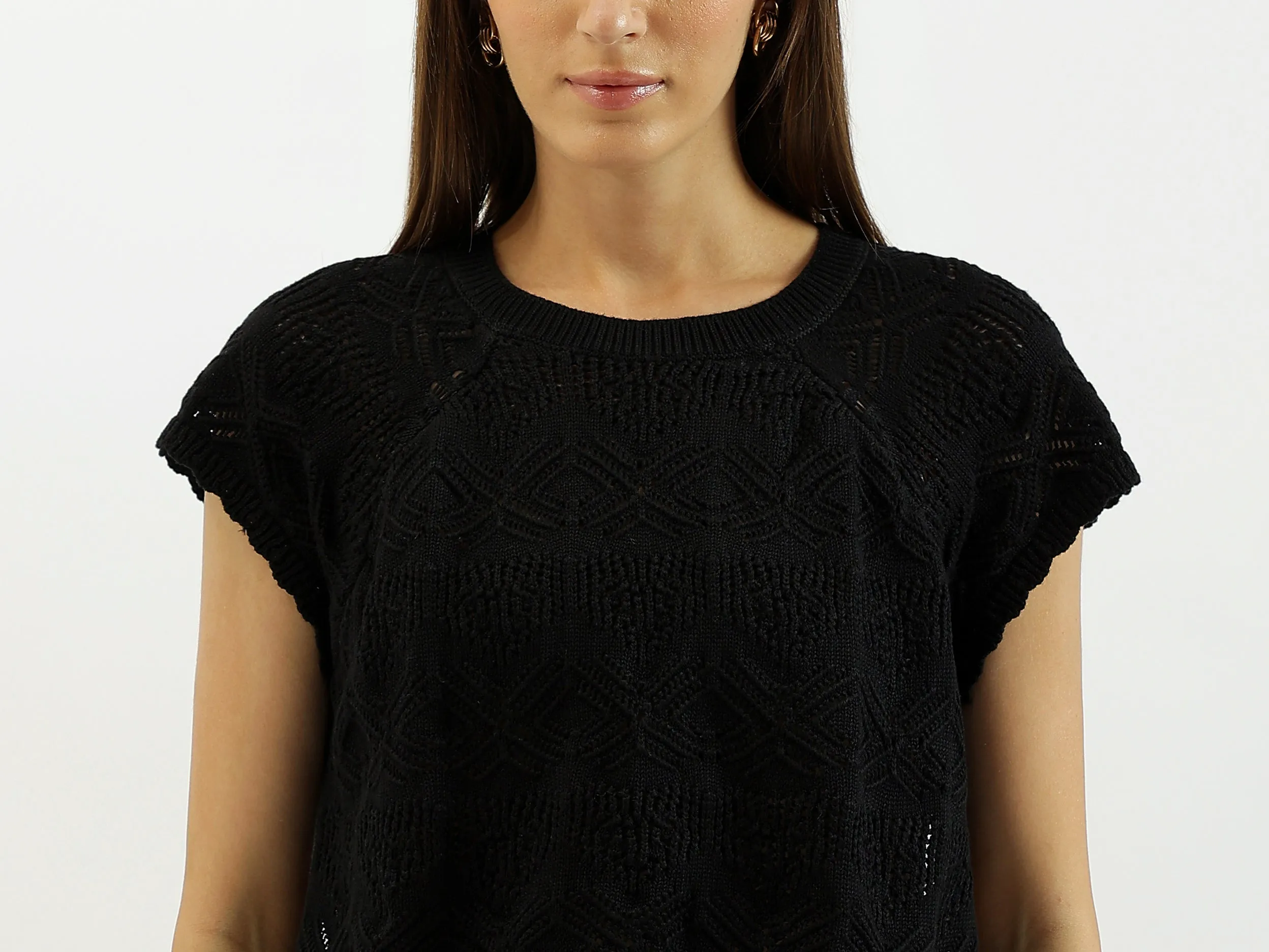 Round Neck Knitted Tops