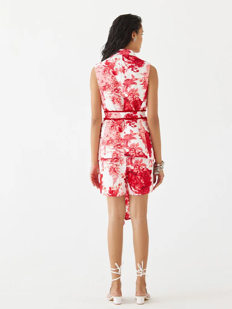 Ruby Chintz Blazer & Shorts Set
