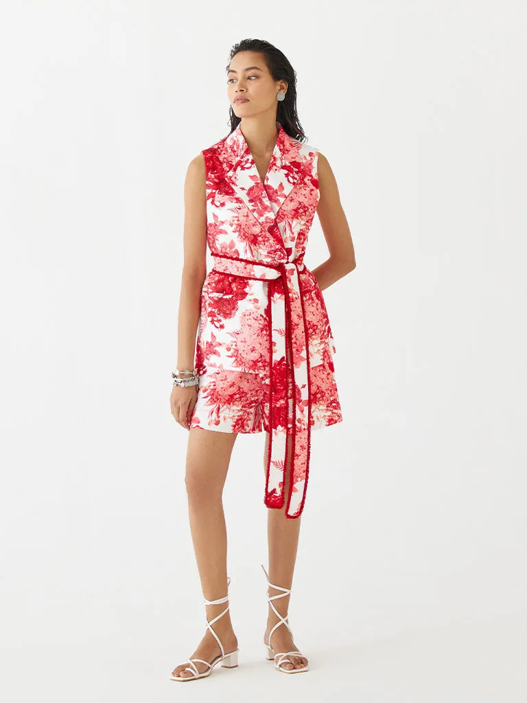 Ruby Chintz Blazer & Shorts Set