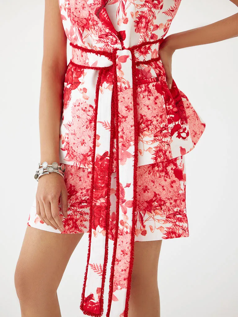 Ruby Chintz Blazer & Shorts Set