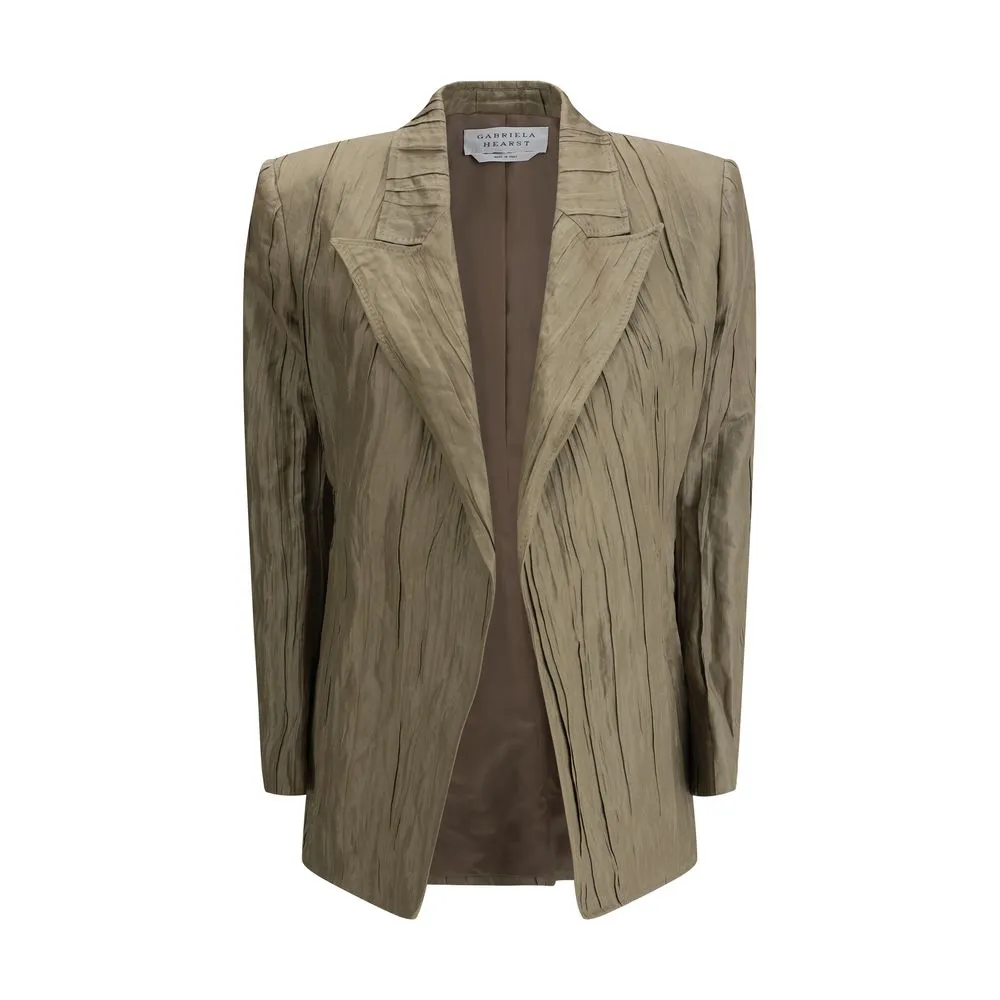 Ruched silk Mairi Blazer