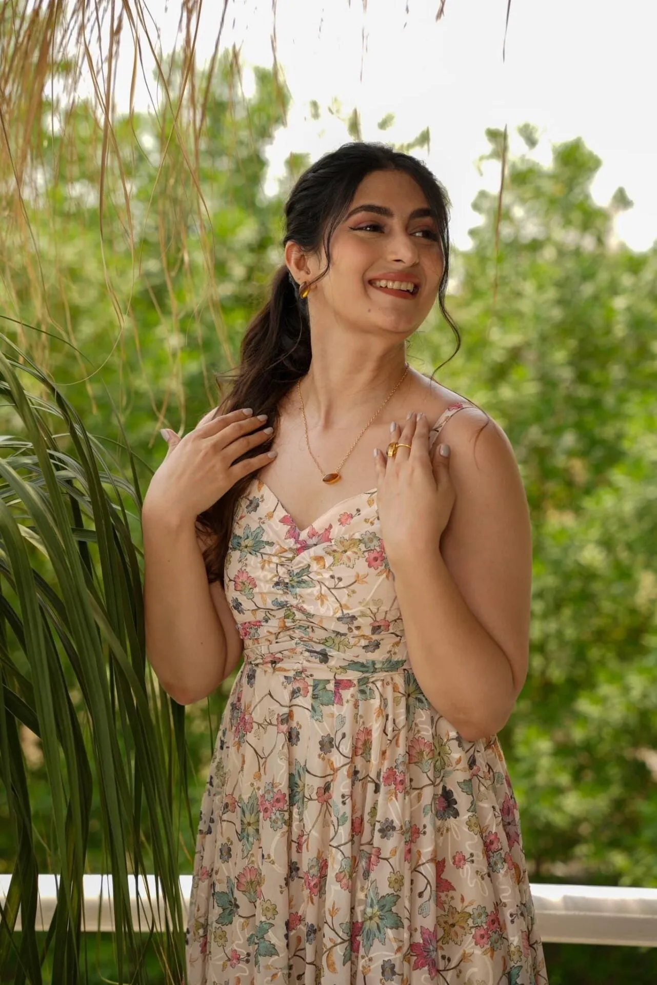Saira floral dress