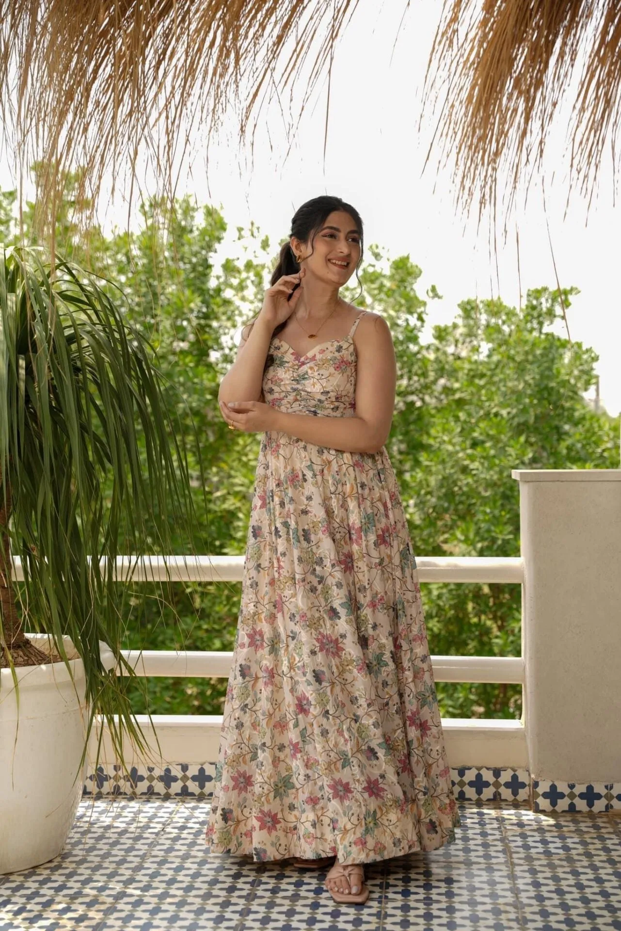 Saira floral dress