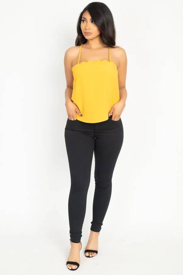 Scallop Cami Top