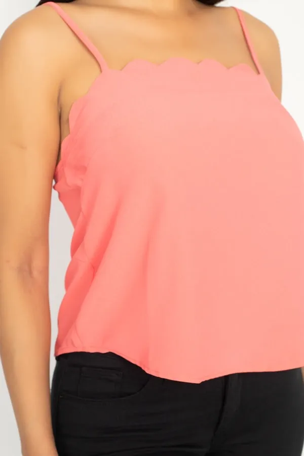 Scallop Cami Top