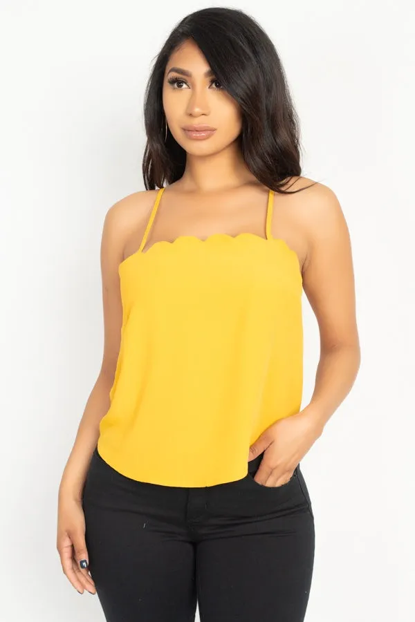 Scallop Cami Top