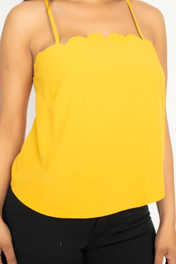 Scallop Cami Top