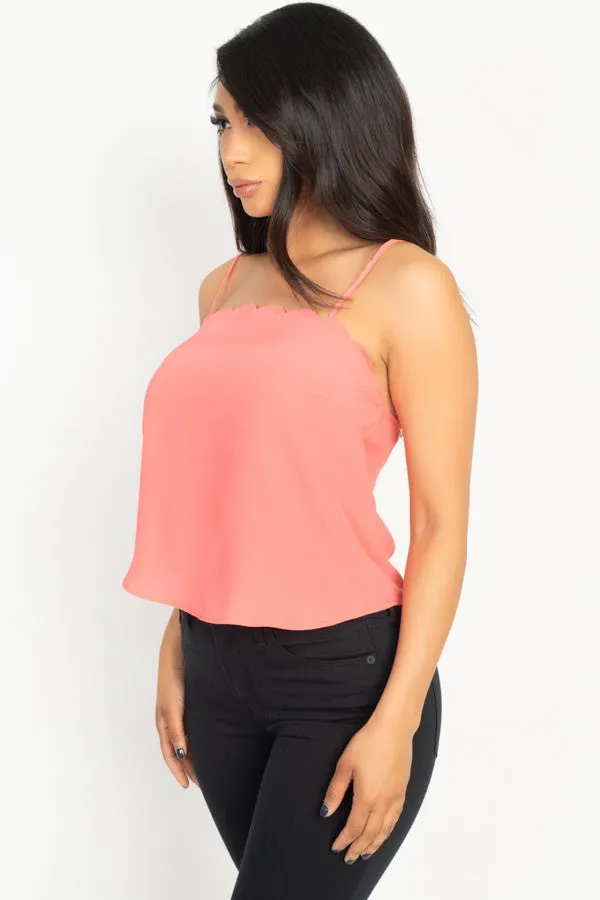 Scallop Cami Top
