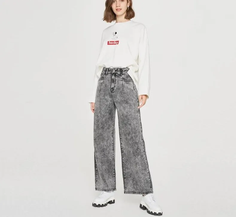 SELECTED New Women's Retro Style Loose Straight Casual Jeans S|420432001