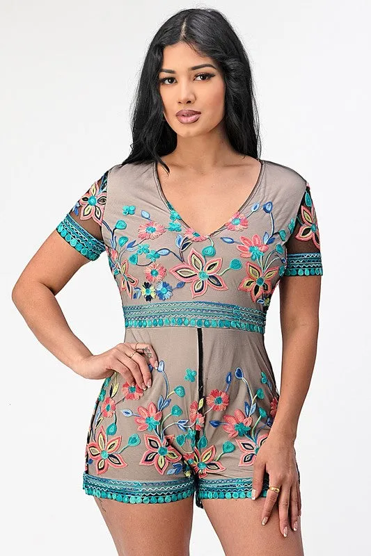 Shop17 Floral Array Romper