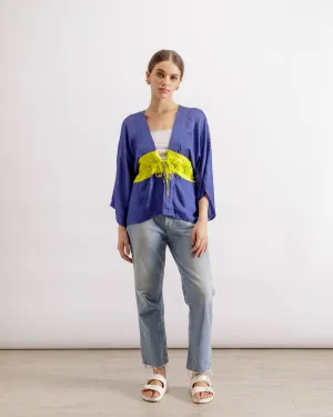 Short Cape - Blue & Neon
