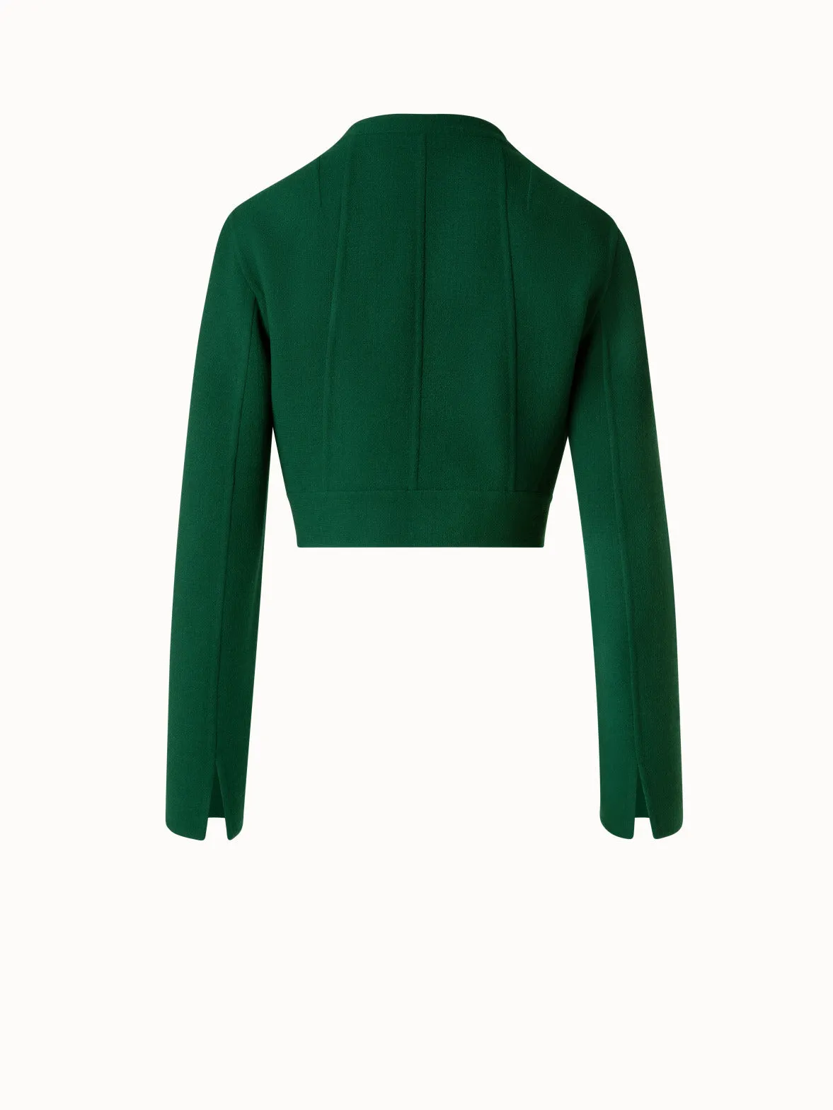 Short Jacket in Wool Double-Face