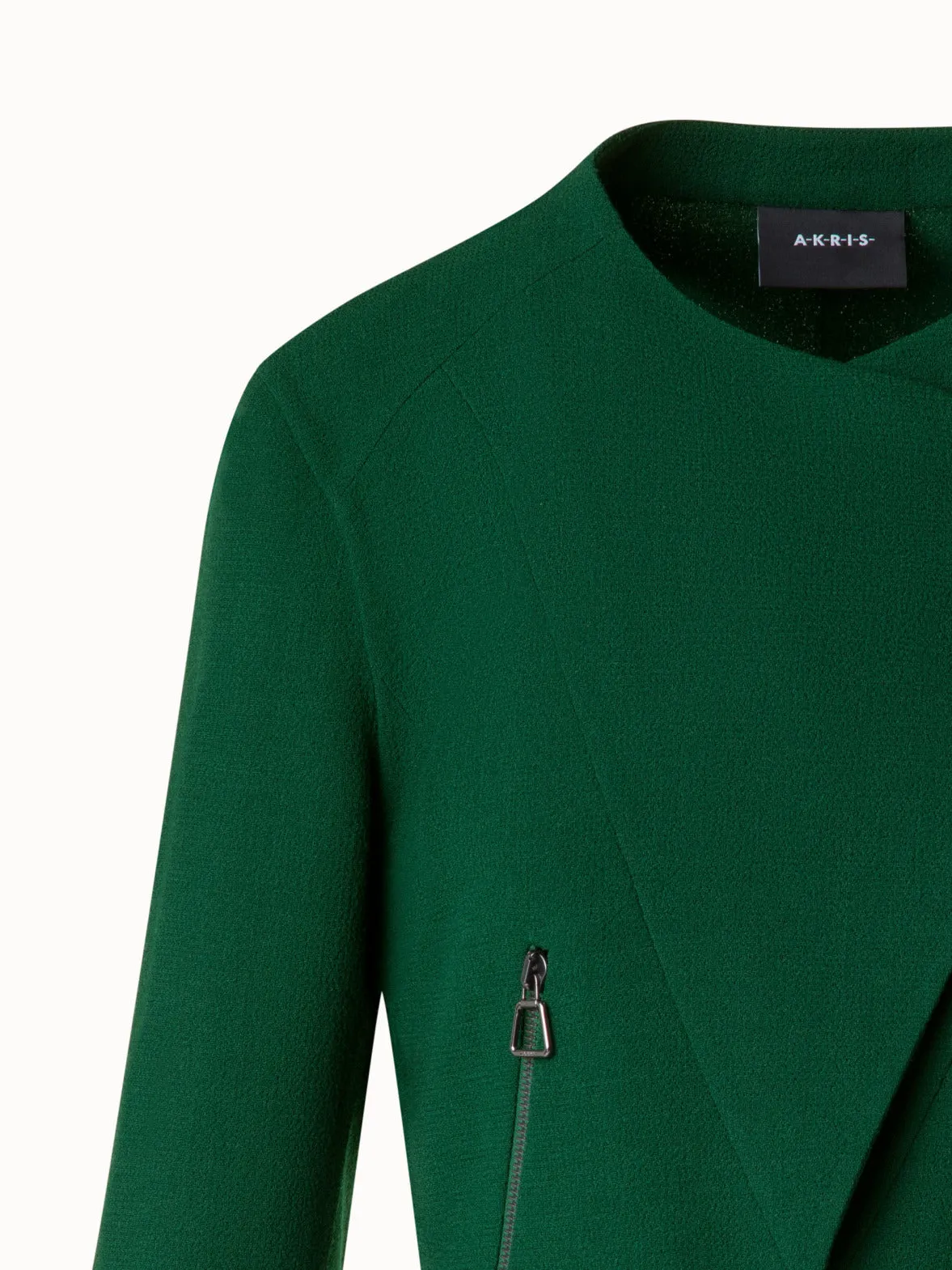 Short Jacket in Wool Double-Face